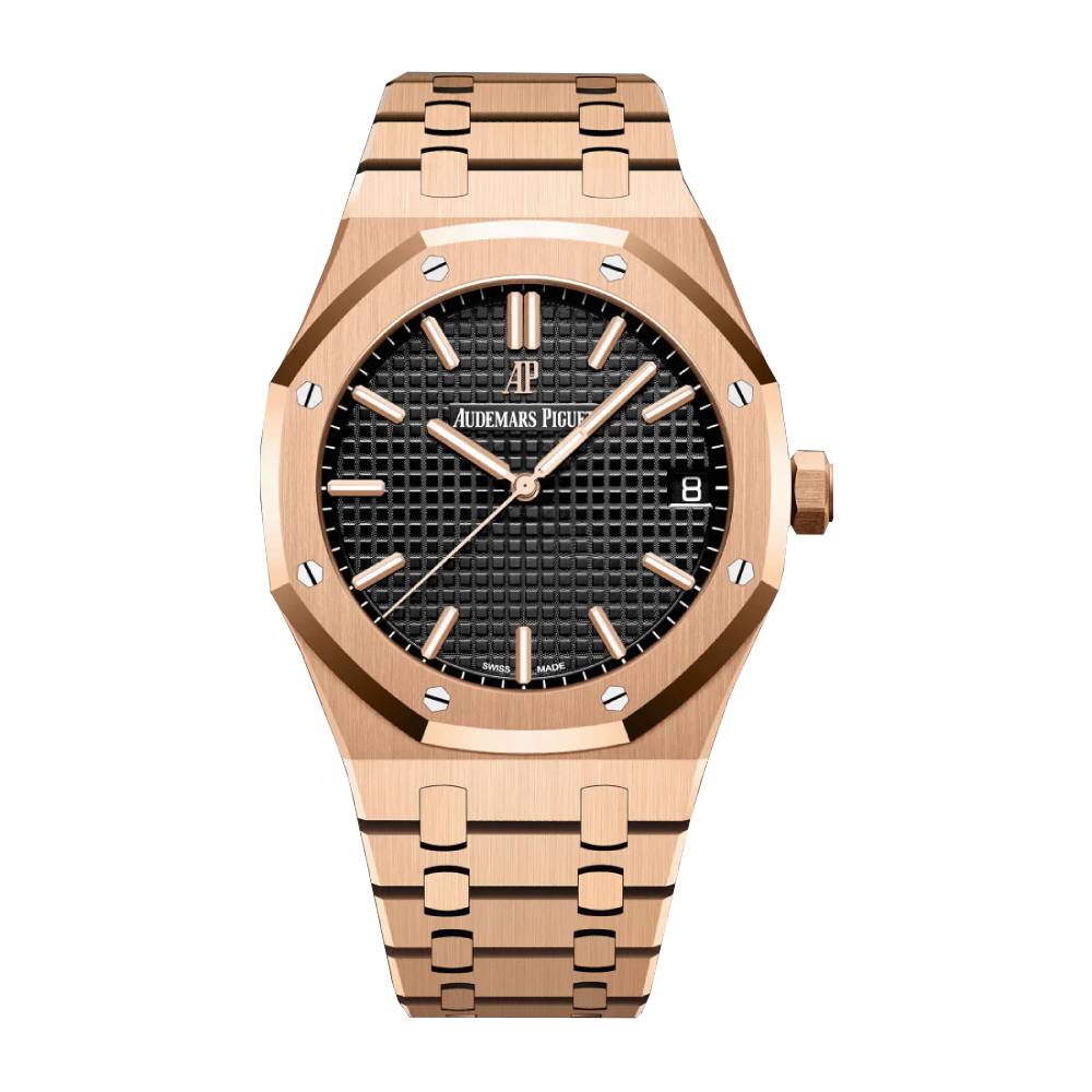 audemars piguet royal oak gold black dial