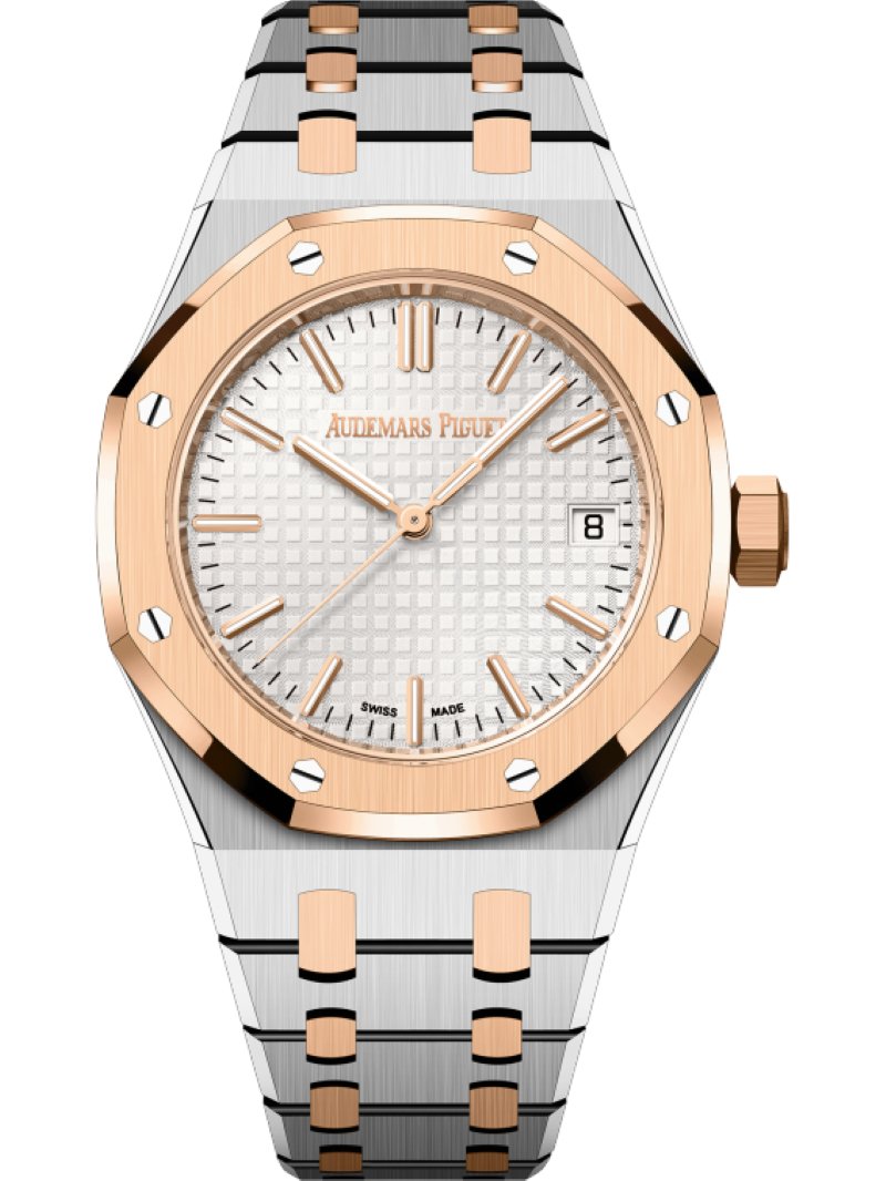 audemars piguet royal oak rose gold and silver