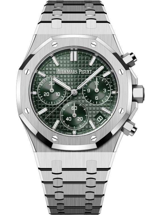 audemars piguet royal oak chronograph green dial