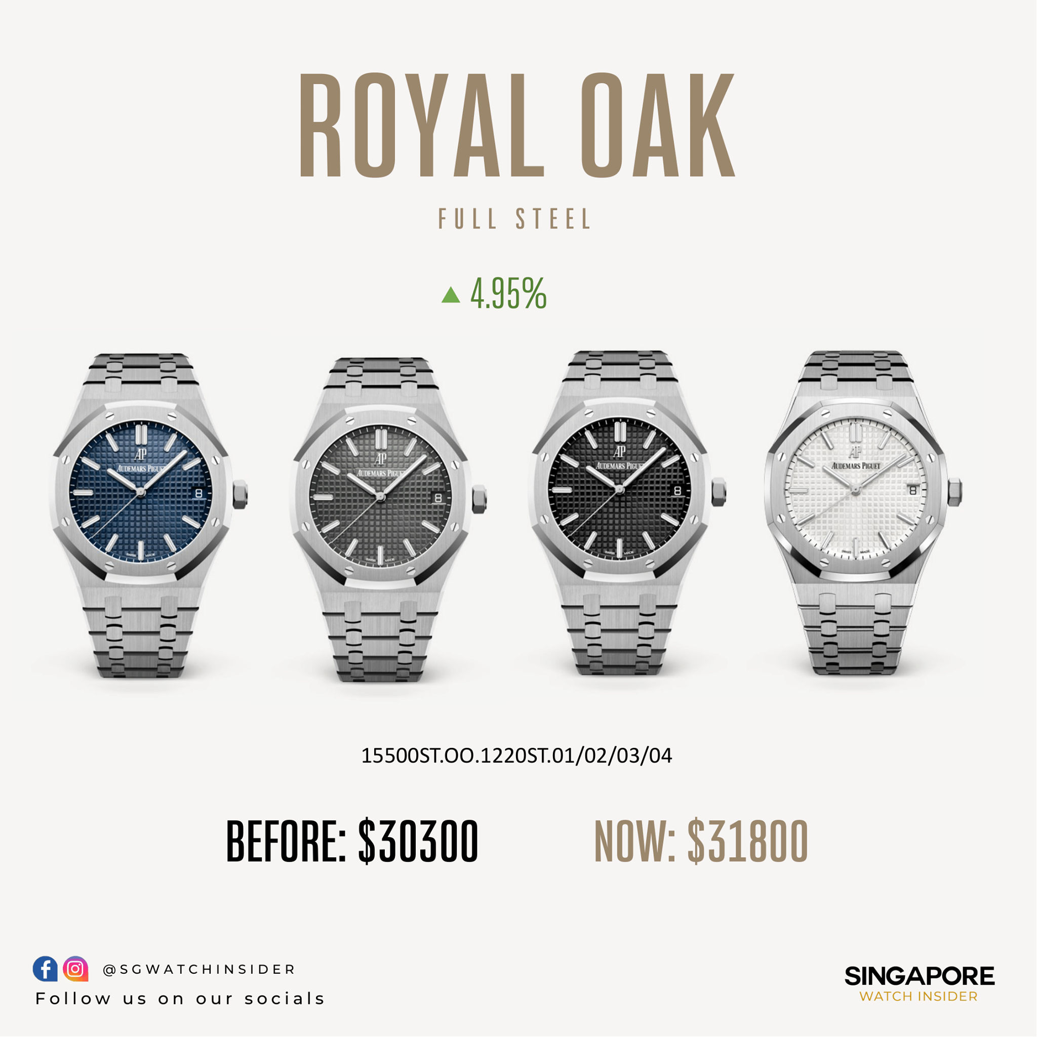 Explore Audemars Piguet Payment Options & Prices in Singapore (2021)