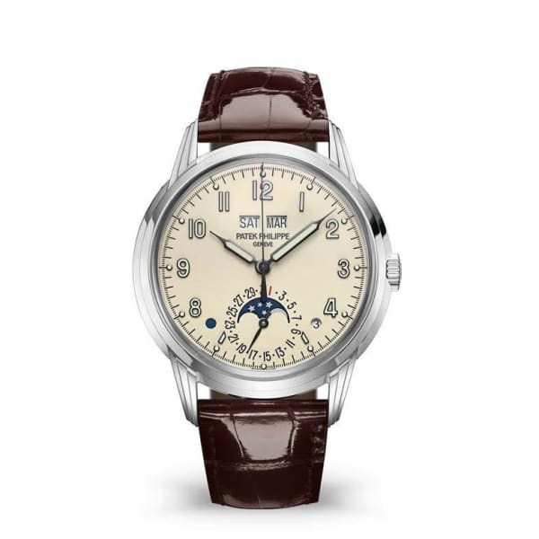 Patek Philippe 5320G-001: Luxury Watch with White Gold Case & Perpetual Calendar