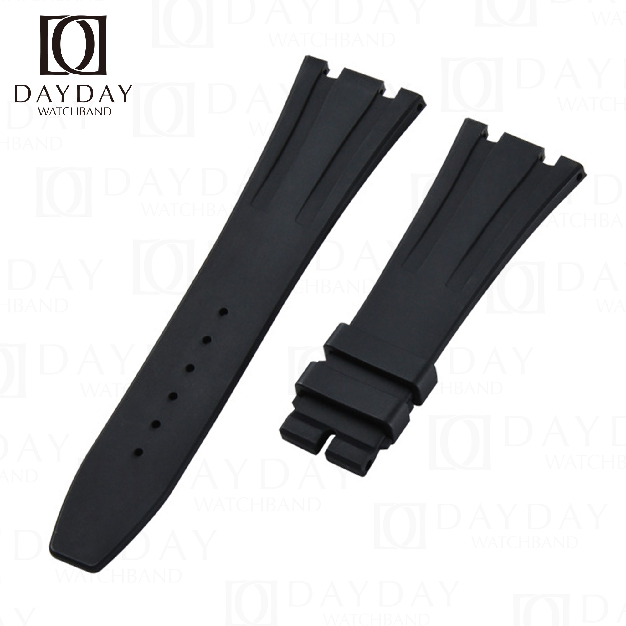 Genuine Audemars Piguet Royal Oak Offshore Black Rubber Strap for Seamless Replacement