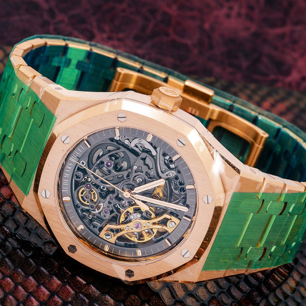 audemars piguet royal oak rose gold skeleton