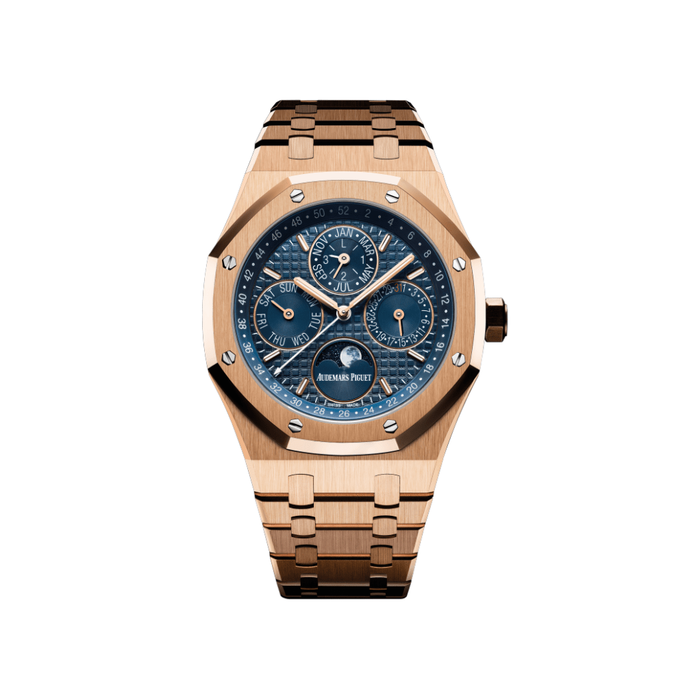 Discover the Elegance of Audemars Piguet Royal Oak Rose Gold with Blue Dial